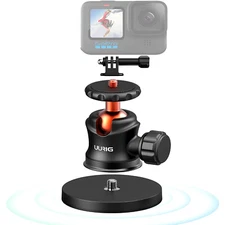 360° Magnet Camera Mount Magnetic 1/4" Ball Head Bracket for GoPro Stable