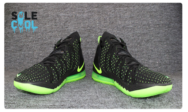 Nike LeBron XVIII 18 Dunkman Sneakers Black Electric Green Nike LeBron XVIII 18 Dunkman Sneakers Black Electric Green