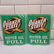 Quaker State Premium Vinyl Decal Sticker 2-Pack Motor Oil Pull Logo Racing Cars 