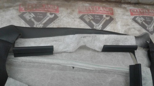 2004-2006 Pontiac GTO OEM Rear Back Lower Seat Cover Leather Skin Black - Picture 9 of 9