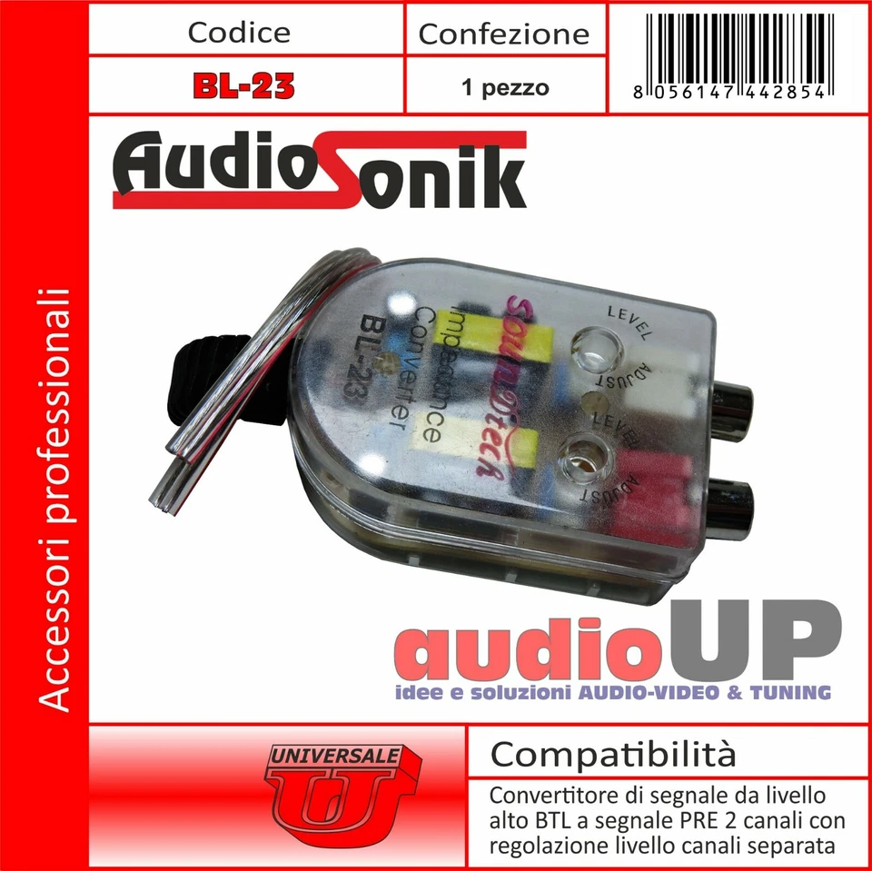 Convertisseur De Signal à Partir Niveau Haut Btl A Pré Sortie Rca 2 Chaînes - Photo 1/1