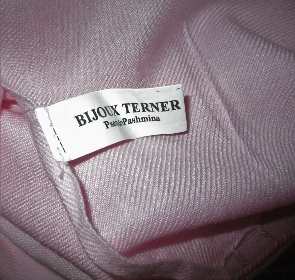 Pashmina BIJOUX TERNER Pink "Pseudo Pashmina" Scarf Wrap - Image 4 of 4