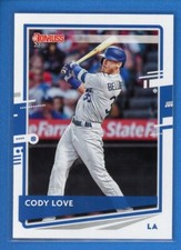 2020 Panini Donruss Nickname Variation #84 Cody Bellinger Cody Love Dodgers