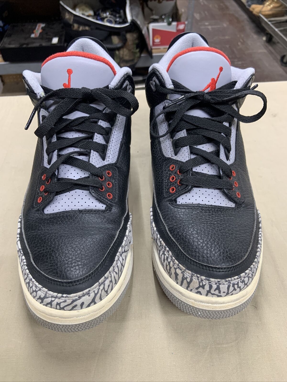 Nike Air Jordan 3 OG Retro Black Cement Mens Size 11 854262-001