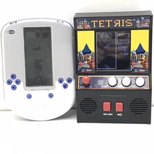 Vintage Tetris Handheld Game Lot Basic Fun & Radica Both Working