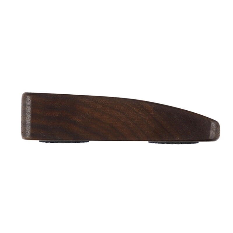 Ergonomic Walnut Mechanical Keyboard Wrist Rest for One-Handed Typing