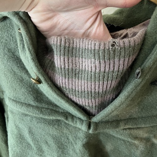 Suéter de Caza Woolrich Oscuro Años 30-40 De Colección Con Parche Lana Envejecida Leer - Imagen 12 de 14