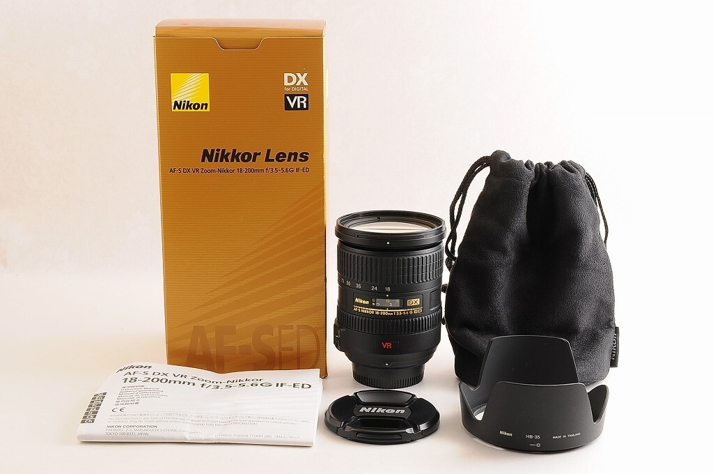 TOP MINT] Nikon AF-S DX Nikkor 18-200mm f/3.5-5.6G ED VR Zoom Lens