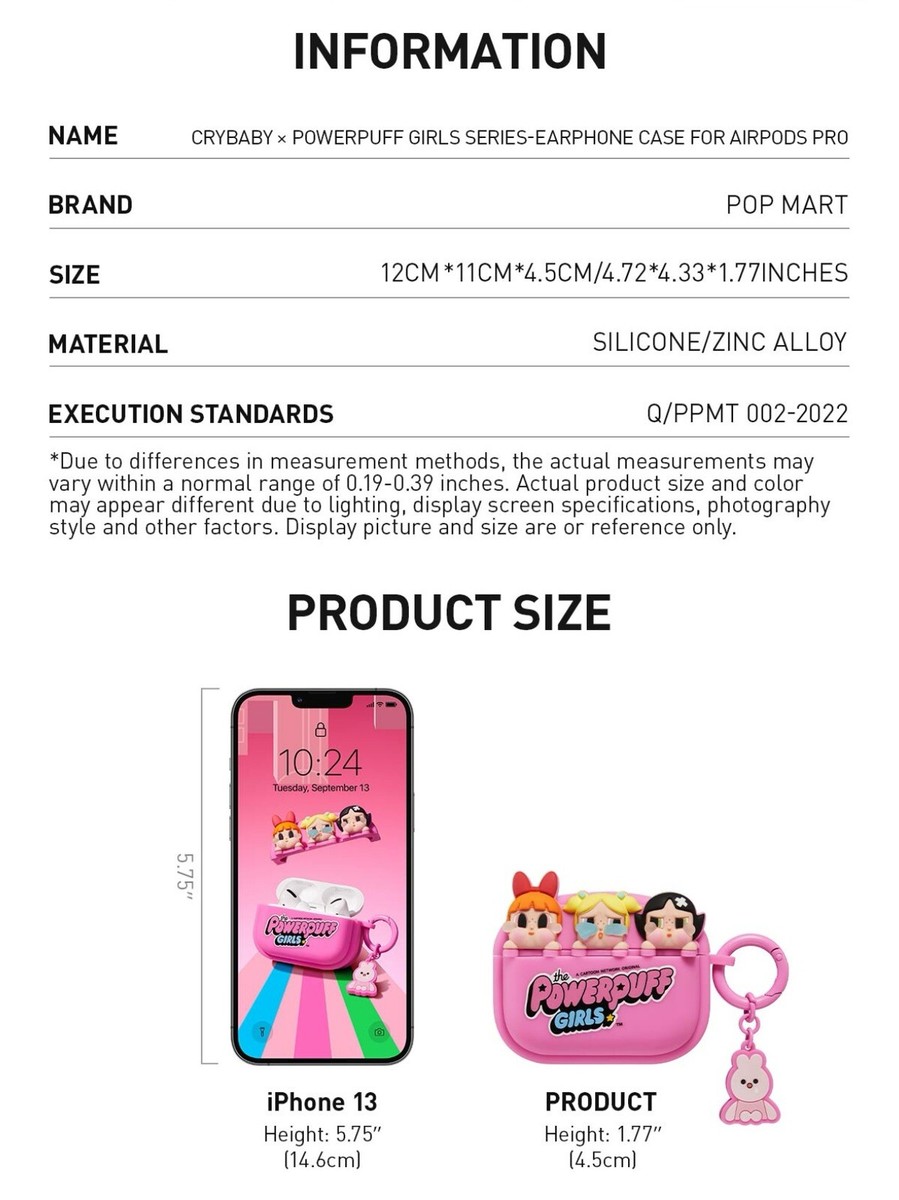 POPMART crybaby airpods proケース powerpuff POP MART CRYBABY × Powerpuff Girls Series - Earphone Case