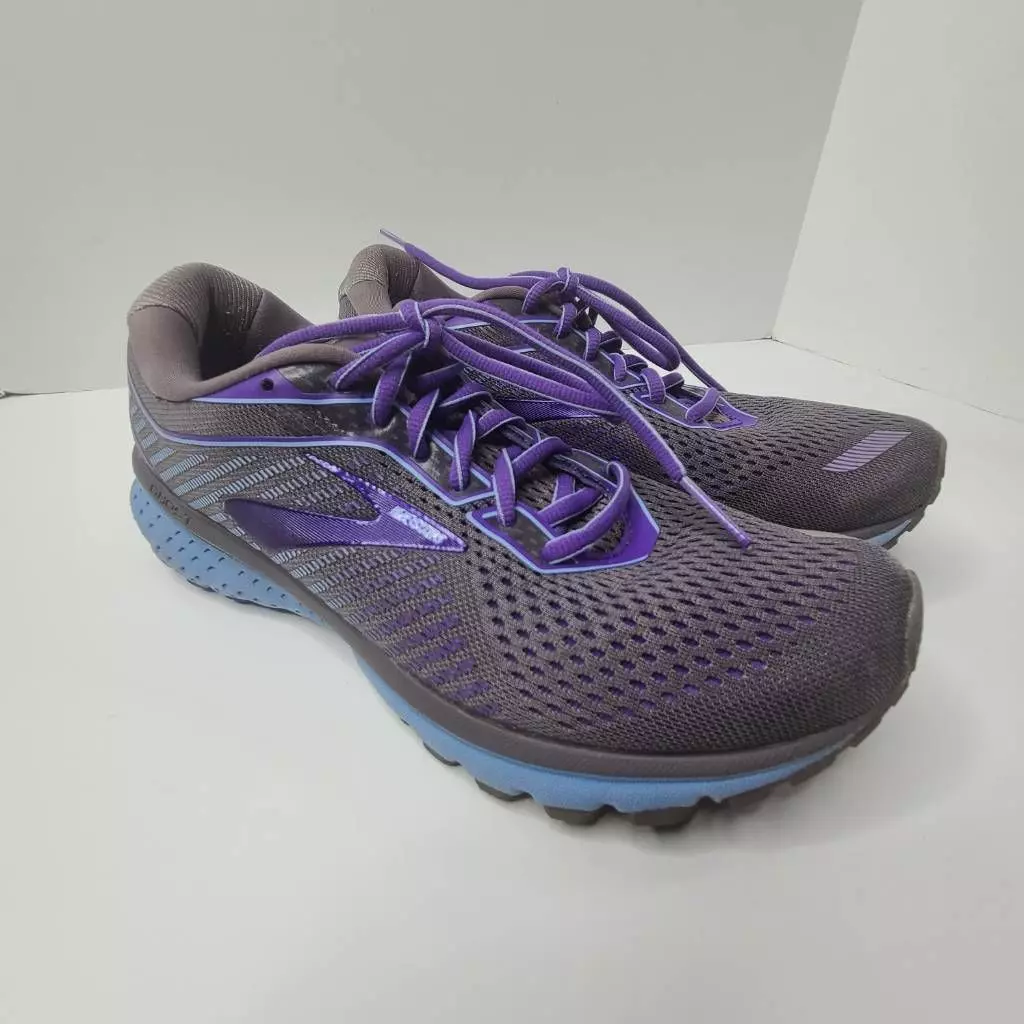 Brooks Womens Ghost 12 Running Shoes Purple 1203051B097 2019 Low Top Lace Up 9.5