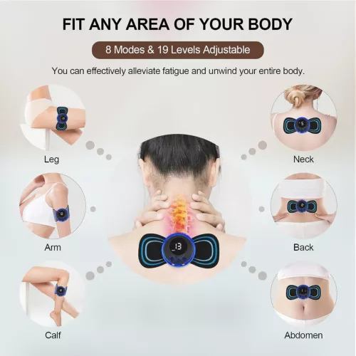 Tens Machine Massagers EMS Full Body Relax Pads Portable Tens Unit Rechargable - Picture 8 of 21