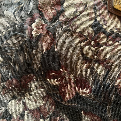 Ricardo Beverly Hills VtgTote, Floral Tapestry, Purse,Carry On Travel Bag,17x14 - Picture 3 of 20
