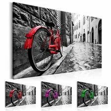 BIKE CITY Canvas Print Framed Wall Art Picture Photo Image d-B-0080-b-b
