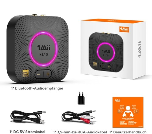 1Mii B06S+ Bluetooth Audio Empfänger HiFi Adapter Receiver, LDAC, AptX-LL-HD - Bild 8 von 8