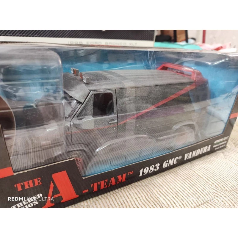 Greenlight 1:18 GMC 1983 Vandura A-TEAM Weathered Version Collectible Car - Image 2 of 3