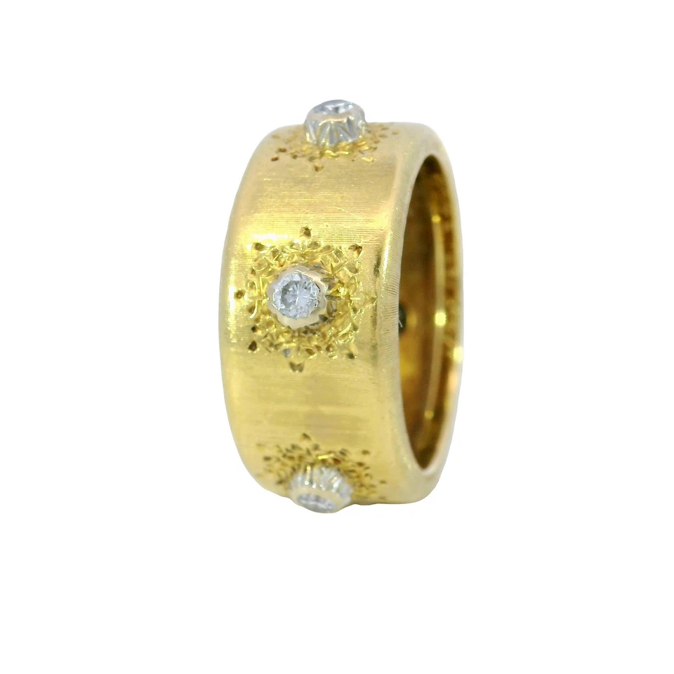 Anel de diamante Buccellati Macri por Gianmaria Buccellati ouro amarelo 18K tamanho 4,5 - Imagem 2 de 4
