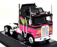 Ixo 1/64 Kenworth K100 Aerodyne 1976 Black & Pink Diecast Scale Model Truck