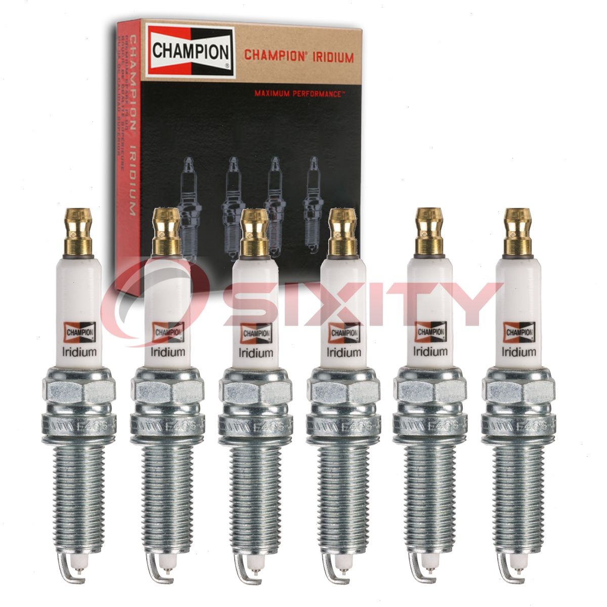6 pc Champion Iridium Spark Plugs for 2010-2012 Mercedes-Benz C250 2.5L V6 wr