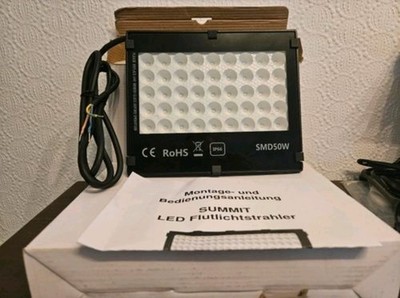 2X LED Flutlichtstrahler Summit IP66 SMD50W Neu In OVP