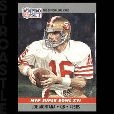 Joe Montana 1990 Pro Set Super Bowl MVP #16 San Francisco 49ers 🏈 Football Card