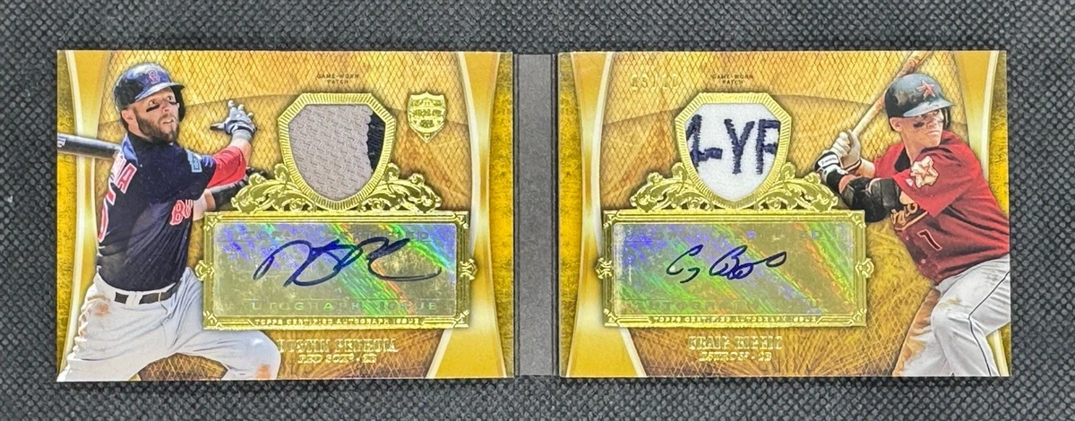 Topps Dustin Pedroia Autographed Baseball Sports Trading Cards