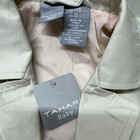NWT Tahari Baby Girl Belted Trench Jacket Size 3-6 Months Beige Pink Satin — photo 3