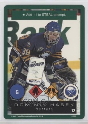 1995-96 Playoff One on One Challenge Dominik Hasek #12 HOF 5ui