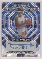 2022 Leaf Optichrome 2023 Draft Odyssey Blue Crystals /5 Armando Bacot Auto 1u6