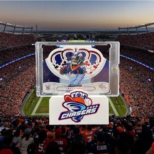 Jerry Jeudy /75 Auto RC Rookie Red Prizm 2020 Chronicles Crown Royale Browns