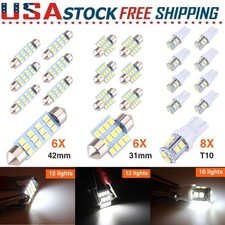 20pcs Led Car Interior Inside Light Dome Map Door License Plate Lights White 20pcs Led Car Interior Inside Light Dome Map Door License Plate Lights White