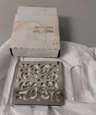 Newport Brass Tub Shower 233-405/15 4" Square Shower Drain Polished Nickel