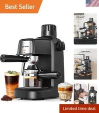 Espresso Machine Coffee Maker Cappuccino Latte Milk Frother 3.5Bar 800W