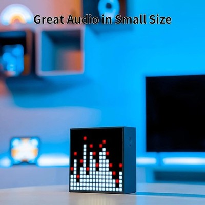Divoom Timebox Evo Smart Bluetooth Speaker - Pixel Art LED Display Alarm Clock