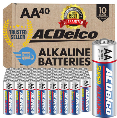 ACDelco Double AA and Triple AAA Batteries, 40-Count Battery Combo Pack for Home
