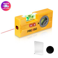 Prexiso Linienlaser Wasserwaage 2In1 Mini Torpedo Wasserwaage Magnet 9M Laser