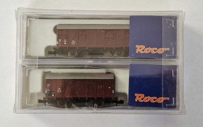 Roco N 24043 Güterwagenset (Gms 55 & Gklm 193) 2-tlg DB Ep. III OVP