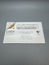 Color Street Nail Strips Lavish Lavender White Purple Glitter Retired FREE SHIP