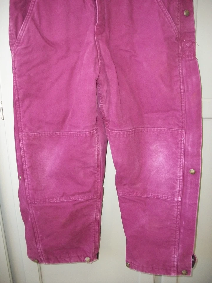 Berne Bib Overalls 青少年尺寸中号 (10/12) 冬季隔热工作服 浆果 — 第 4/4 张图片