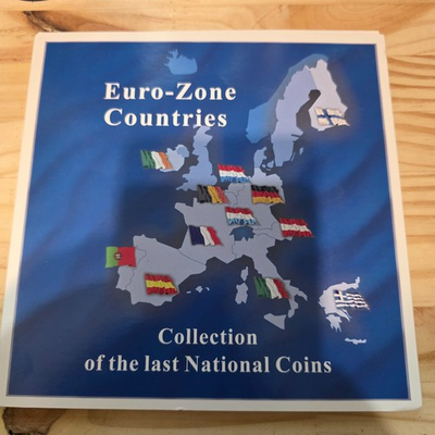 #ad #ad Euro Zone Countries Collection of the Last National Coins 12 Coin Uncirculated $65.00