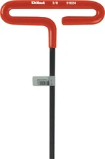 Eklind 51624 Alloy Steel Black SAE Dipped Loop 6 in. T-Handle Hex Key 3/8 in.