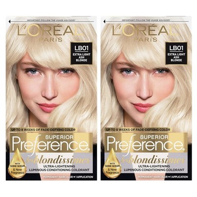L'Oreal Paris Superior Preference Fade-Defying + Shine Permanent Hair Color, LB0