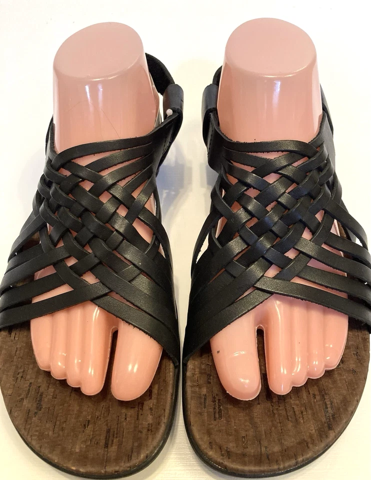 Sandalia plana cómoda con plantilla de corcho para mujer District Mahana talla 10M nueva sin etiquetas Foto 3 de 4