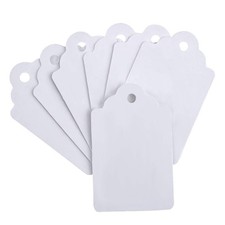 1000pcs Price Tags Without String, 1.75" x 1.093" White Pricing Tags for Tagg...