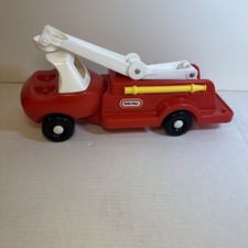 Vintage Little Tikes Red Fire Truck Ladder Toy 1980s Made in USA โ Works Great