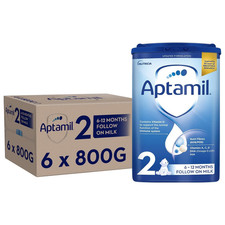 Image of 6 x 800g Aptamil 2 Follow On Baby Milk Suitable For 6-12 Months Formula