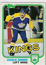 81/82 TOPPS CHARLIE SIMMER CARD #35 NM-MINT