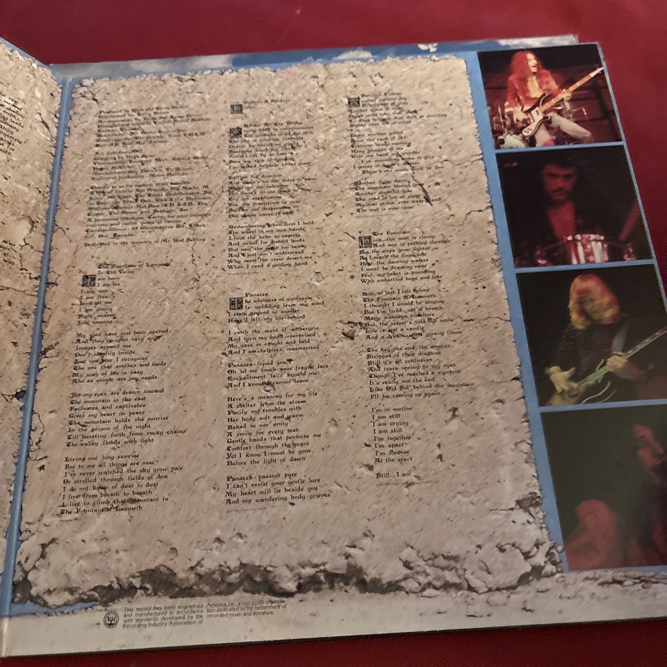 Rush Caress Of Steel Rare Original 1975 Mercury Records Vinyl LP VG+ - Image 3 of 4