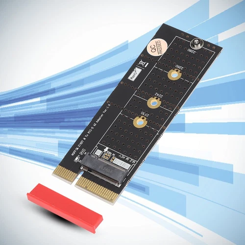 M.2 Nvme Key M Ssd To Pci- E 4X Vertical Riser Card With Heat Sink For M.2 SPC