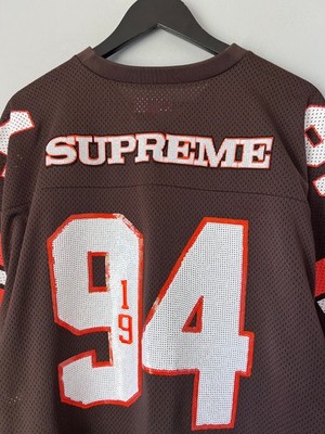 Supreme Sequin Football Jersey - Size XL - Brown | eBay