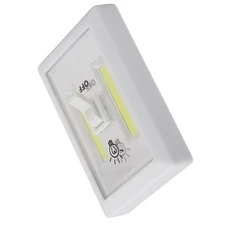 Mini COB LED Switch Wall Night Light Battery Operated Cabinet Garage Light H